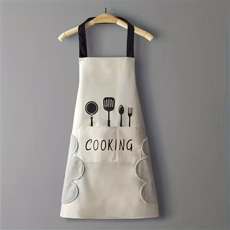 Lovely Cooking Waterproof Apron With Pocket