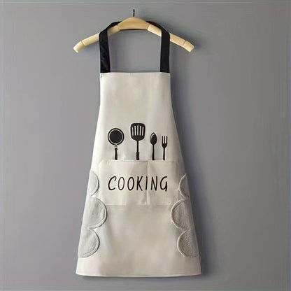 Lovely Cooking Waterproof Apron With Pocket