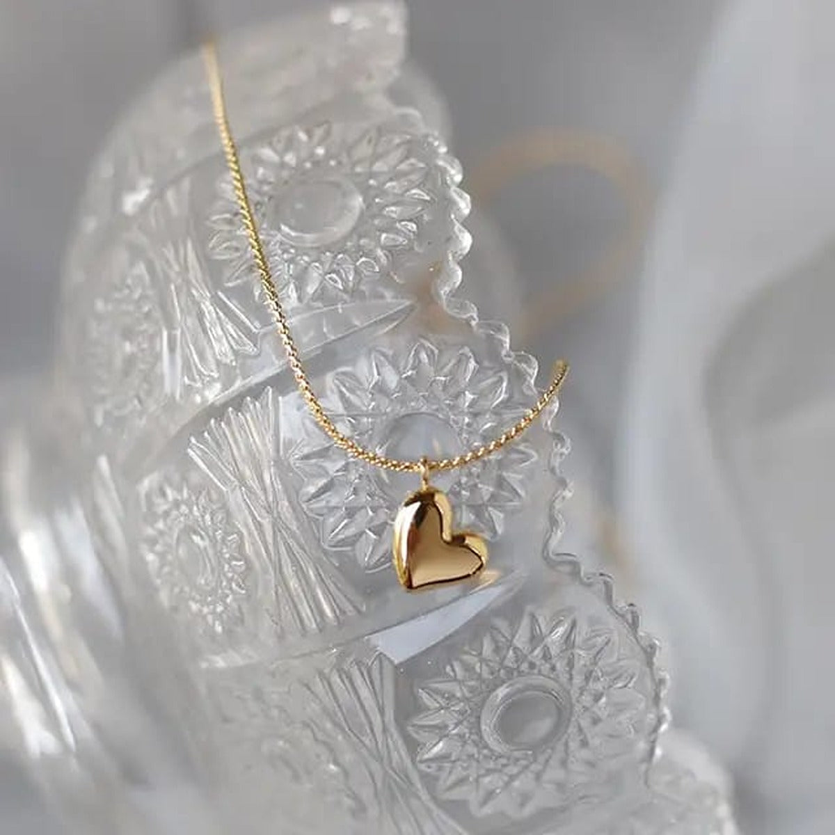 Heart Whispers Golden Necklace