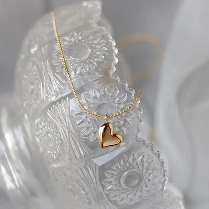 Heart Whispers Golden Necklace