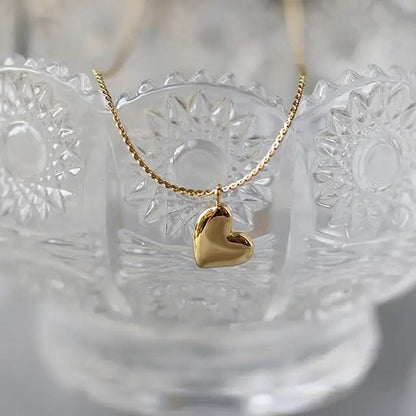 Heart Whispers Golden Necklace
