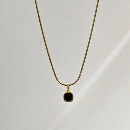 Anti tarnish Gold Plated cubic zirconia Pendant Chain For Girls|Gift For Girls Gold-plated Cubic Zirconia Stainless Steel Pendant