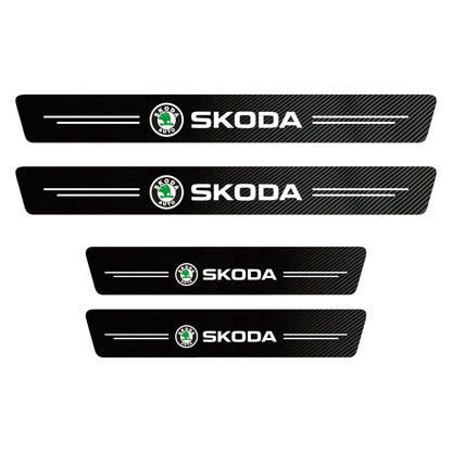 Carbon Fiber Door Sill Protector (4 Pcs)