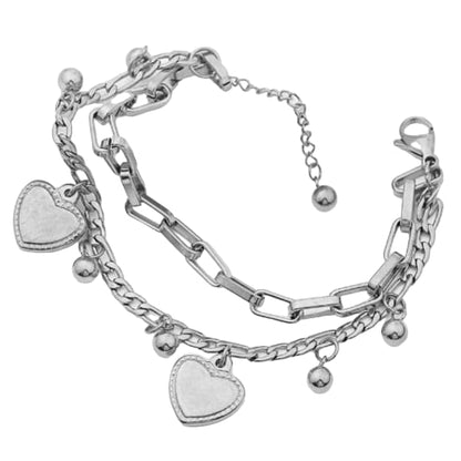 Multilayer  heart shape  bracelet