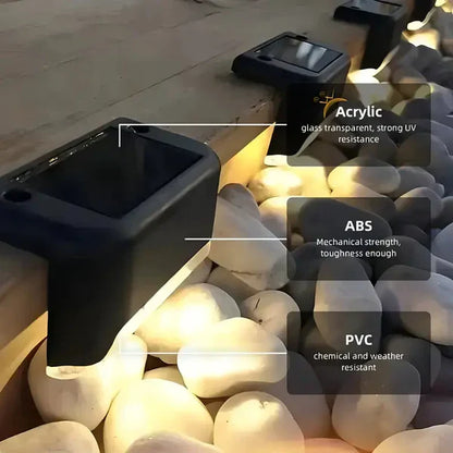 Solar Powered Waterproof Deck Lights for Outdoors