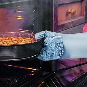 Magic Silicone Scrubbing Gloves for Dishwashing & Cleaning