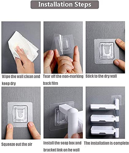 3 Layer Soap Dish Holder For Bathroom Shower And Kitchen