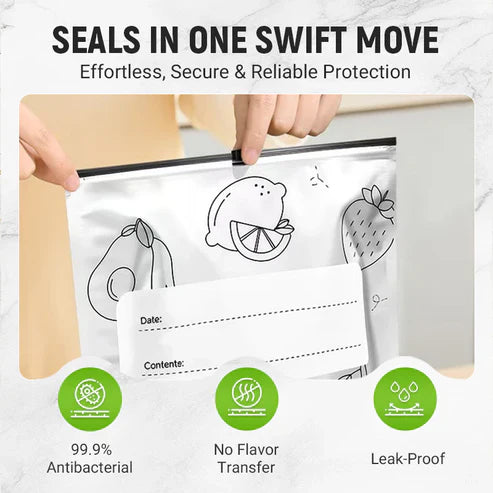 Reusable Aluminum Foil Sealable Storage Bags $9.99 Regular price$19.99Sale price 50