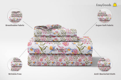 Premium King Size Double Bed Elastic Fitted Premium Bedsheet
