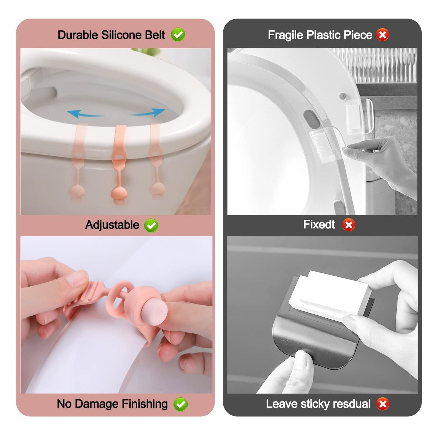 Silicone Toilet Seat Lifter – Hygienic & Reusable