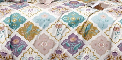 Premium Quality Light Shade King Size Double Bed Elastic Fitted Premium Bedsheet
