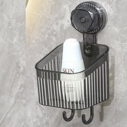 Compact Wall Organizer Box – Strong Suction & Dual Hooks (buy 1 Get 1 Free)