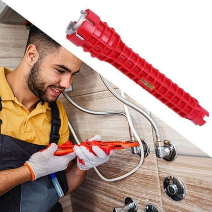Multifunctional Faucet Socket Wrench with Gradient Spanner Plumbers 5 In 1