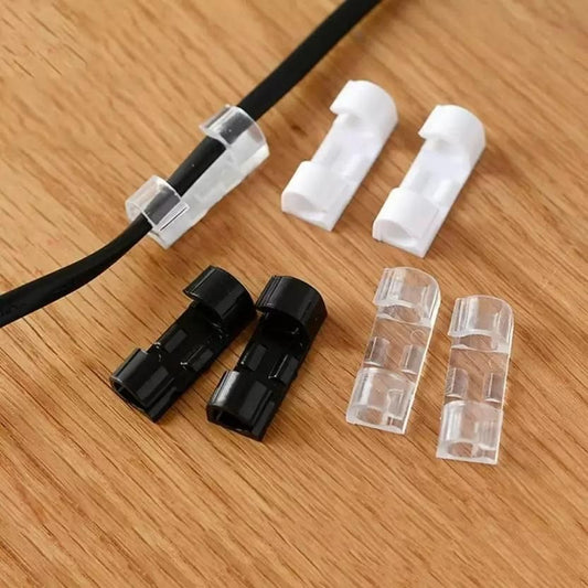 (Buy 1 Get 1 Free) Self Adhesive Cable Clips Wire Manager (Total 40 Pcs)