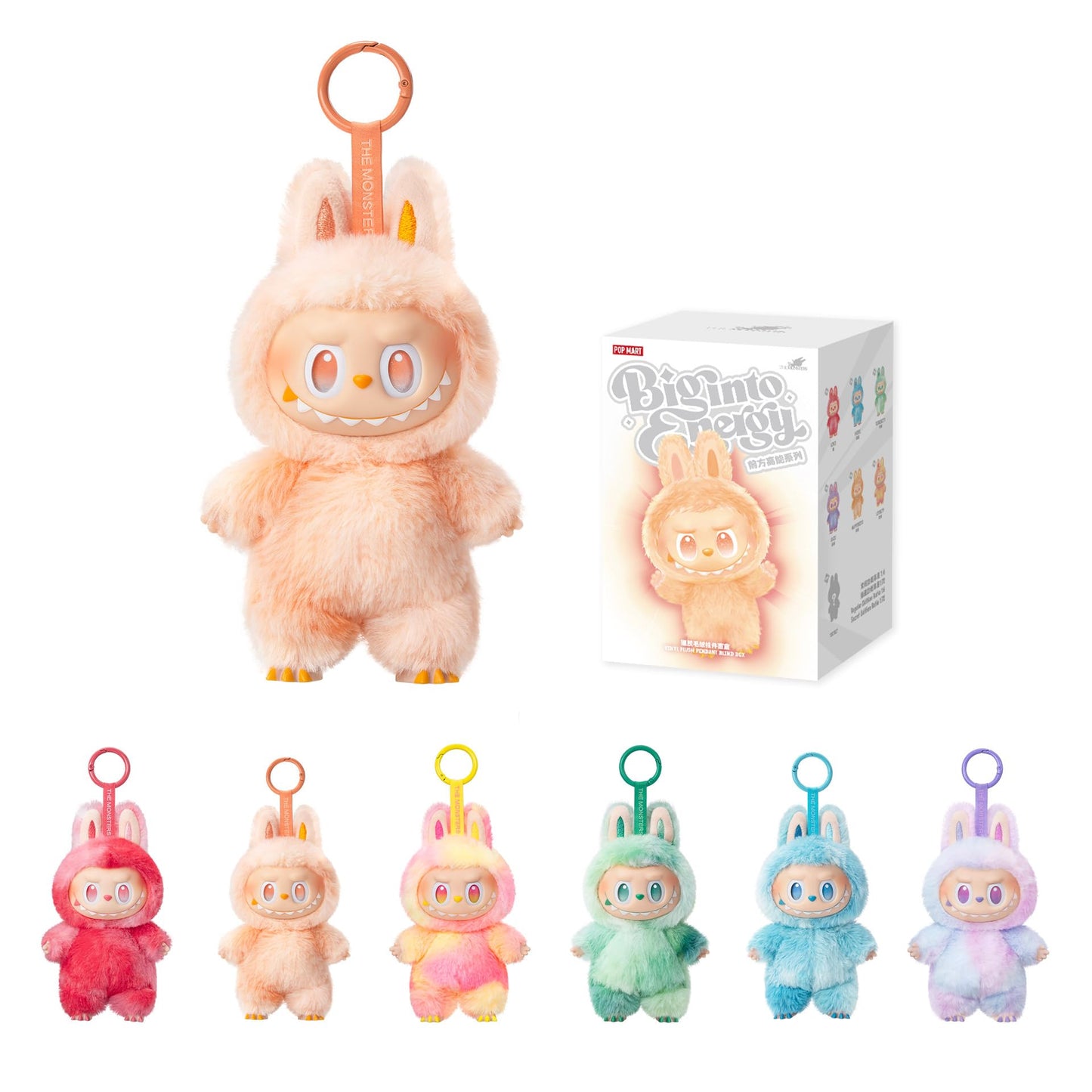 Labubu Cartoon Plush Toy Keyring (Random Color)