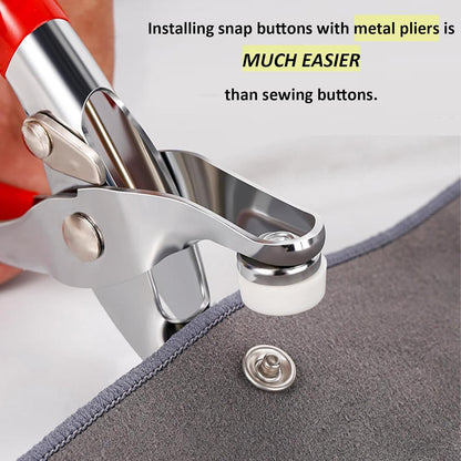 Heavy-Duty Snap Button Kit for Clothes, Bags & Leather