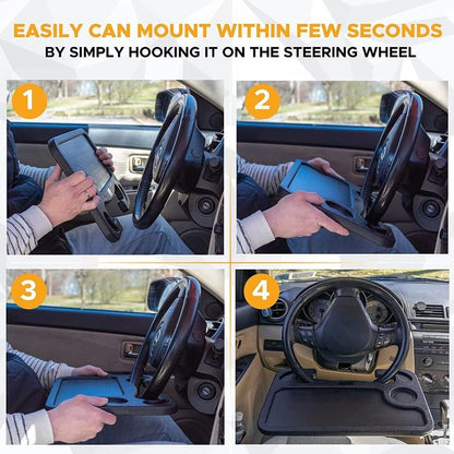 WheelDesk Pro – Car Food & Laptop Tray