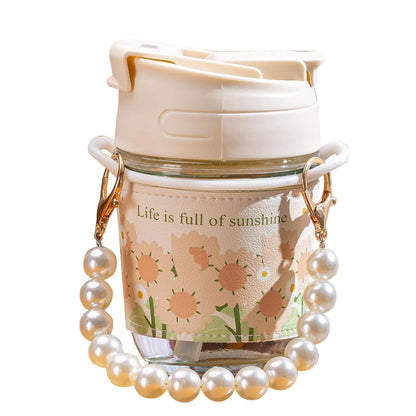 Coffee Mug With Cute Pearl Bracelet