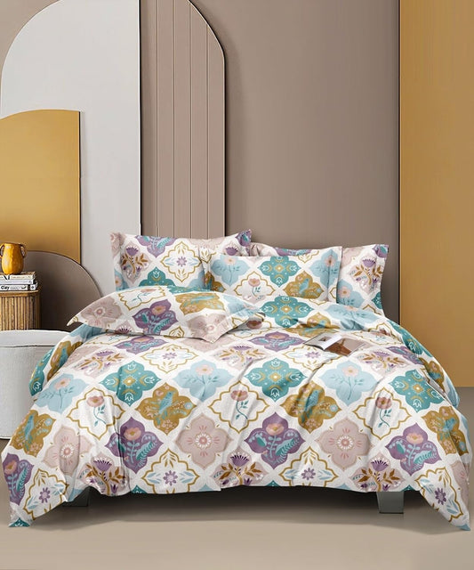 Premium Quality Light Shade King Size Double Bed Elastic Fitted Premium Bedsheet
