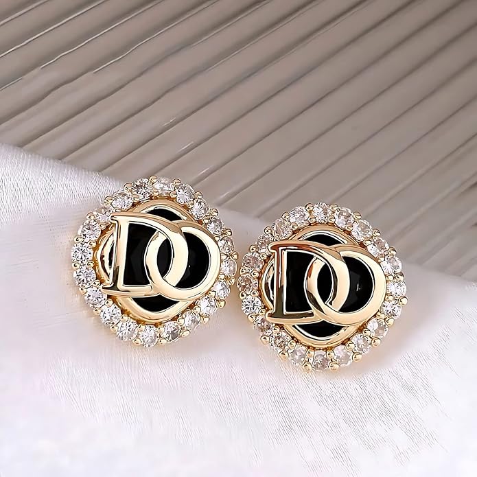 Korean Black drop Earring for Girls