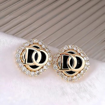 Korean Black drop Earring for Girls