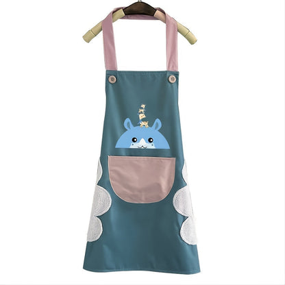 Lovely Cartoon Deer Waterproof Kitchen Apron