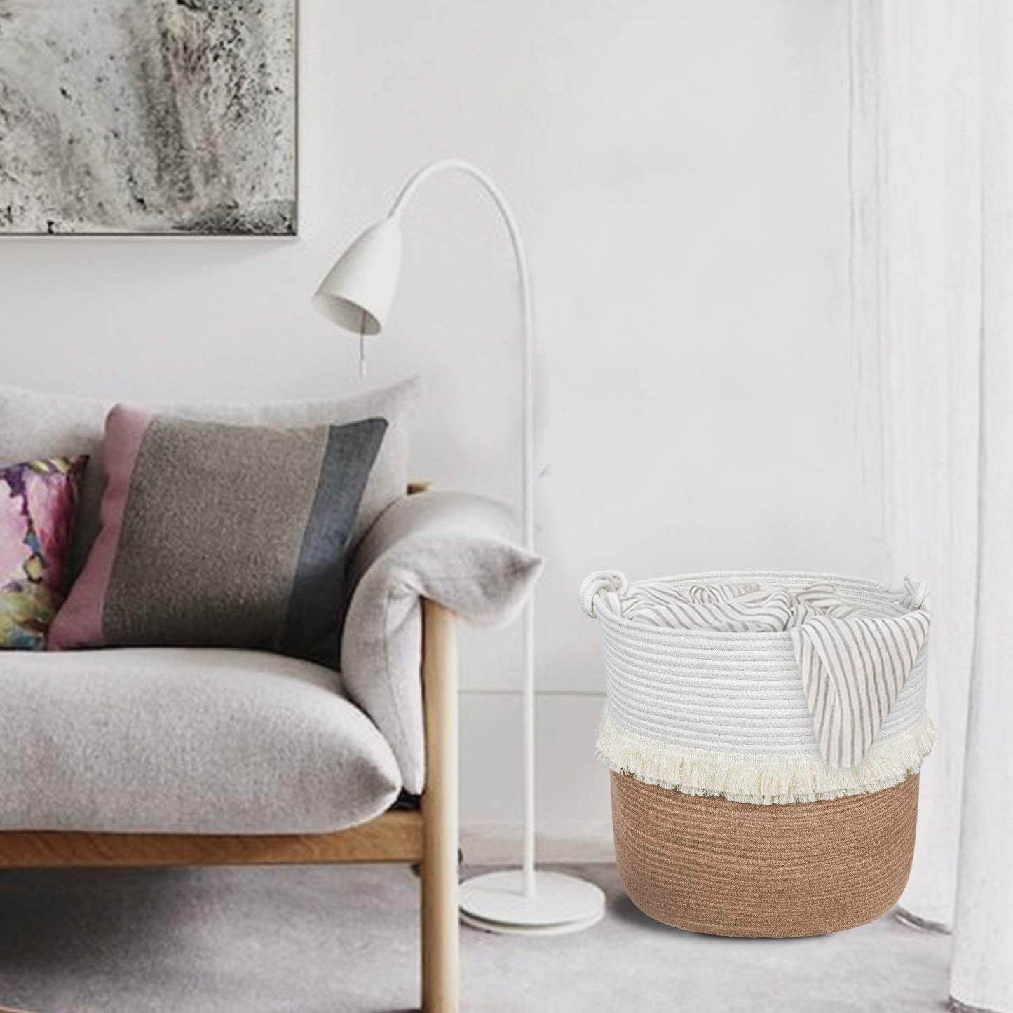 Large Woven Storage Baskets, Jute