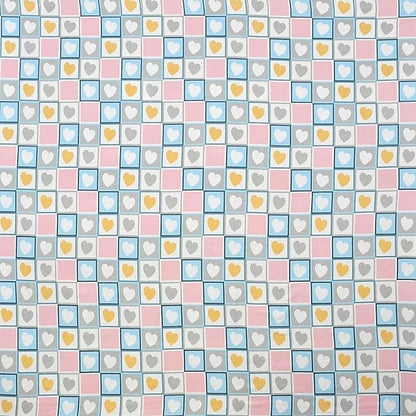 Heart Bedding-soft Breathable Double Bedsheet with 2 Pillow Covers