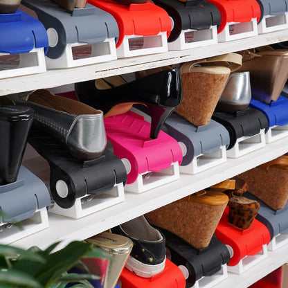 The Adjustable Shoe Rack Space Saver - Premium Quality (Multi Color)
