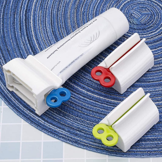 Toothpaste Squeezer-Toothpaste Seat Holder Stand Rotate Toothpaste Dispenser( Pack of 3)