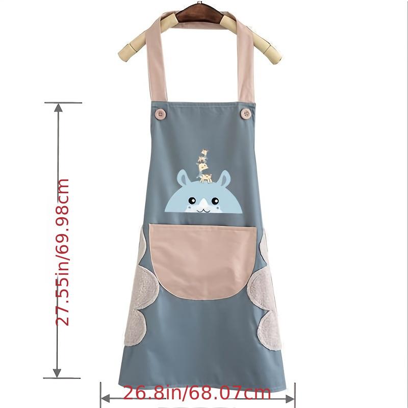 Lovely Cartoon Deer Waterproof Kitchen Apron