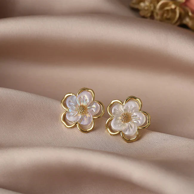 Flower Ear studs for women
