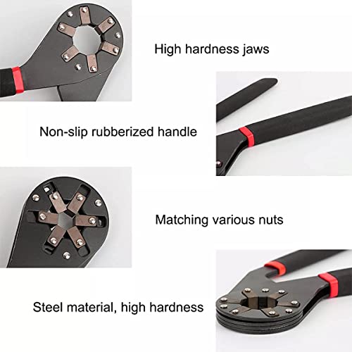 Hexagon Universal Wrench | Multi-Function Magic Spanner | Fits Hex Bolts on All 6 Sides | Heavy-Duty Steel Tool for Repair & Maintenance