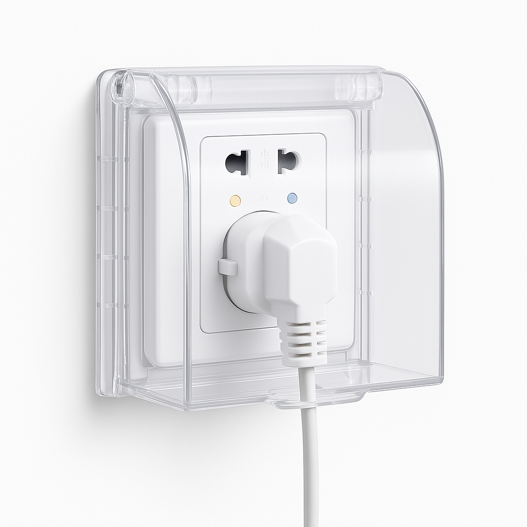 Socket Cover with Flip Lid – Water & Dust Protection (Single Socket)