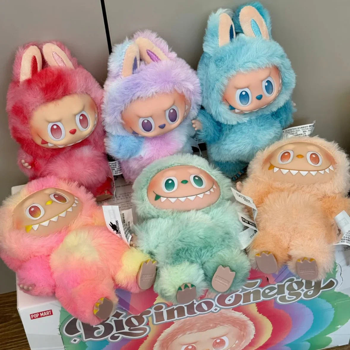 Labubu Cartoon Plush Toy Keyring (Random Color)