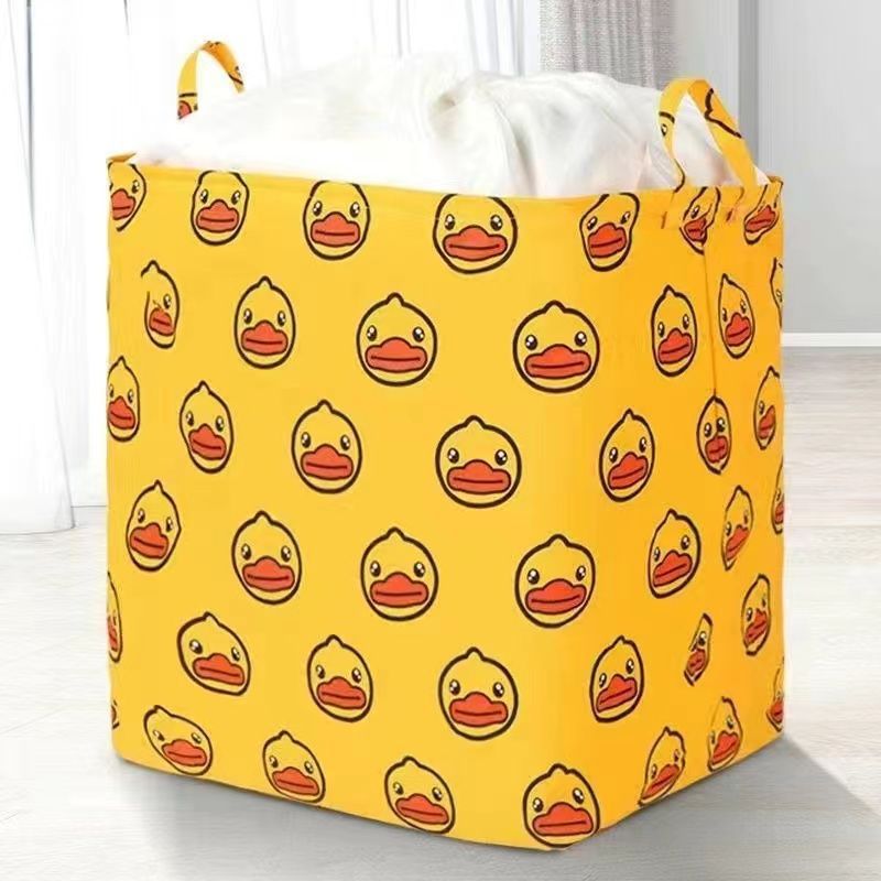 Extra Large 140L Laundry Storage Basket with Drawstring Cover
