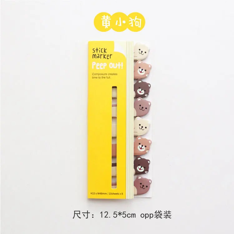 Cute Stationery Bookmark Sticky Note