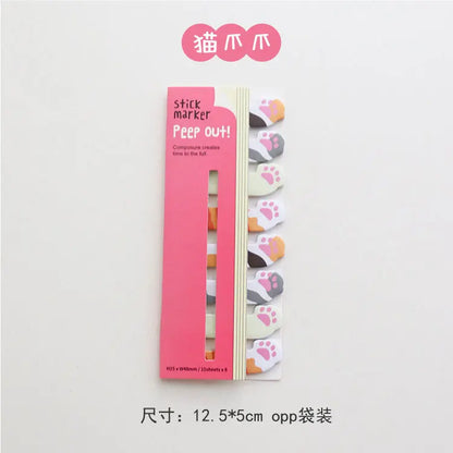 Cute Stationery Bookmark Sticky Note