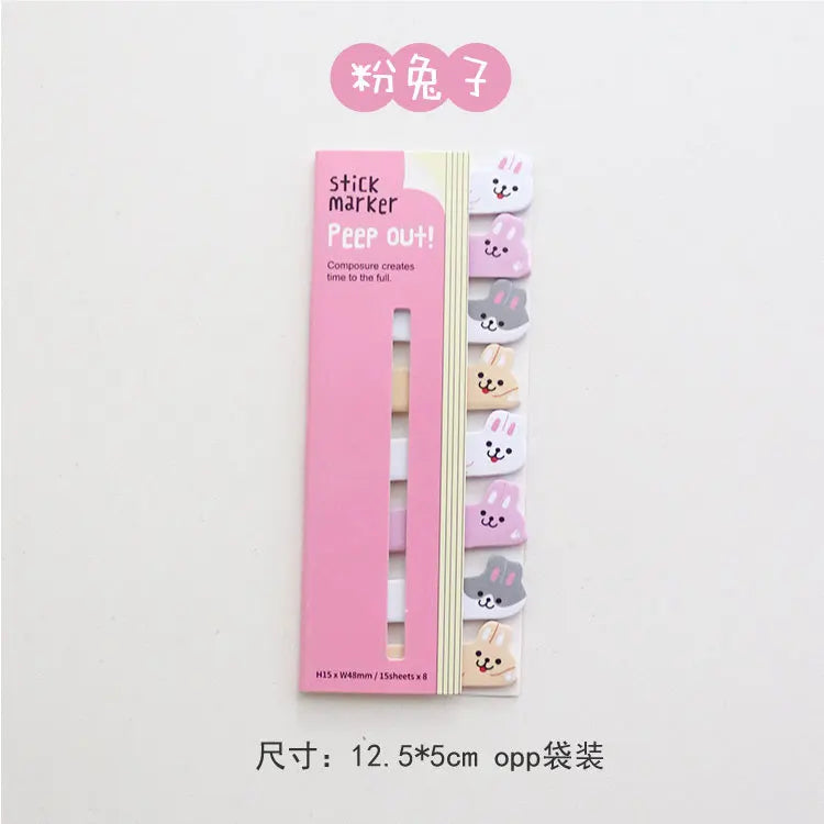 Cute Stationery Bookmark Sticky Note