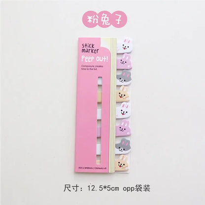 Cute Stationery Bookmark Sticky Note