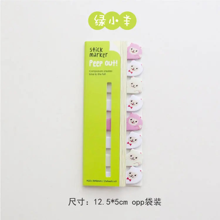 Cute Stationery Bookmark Sticky Note