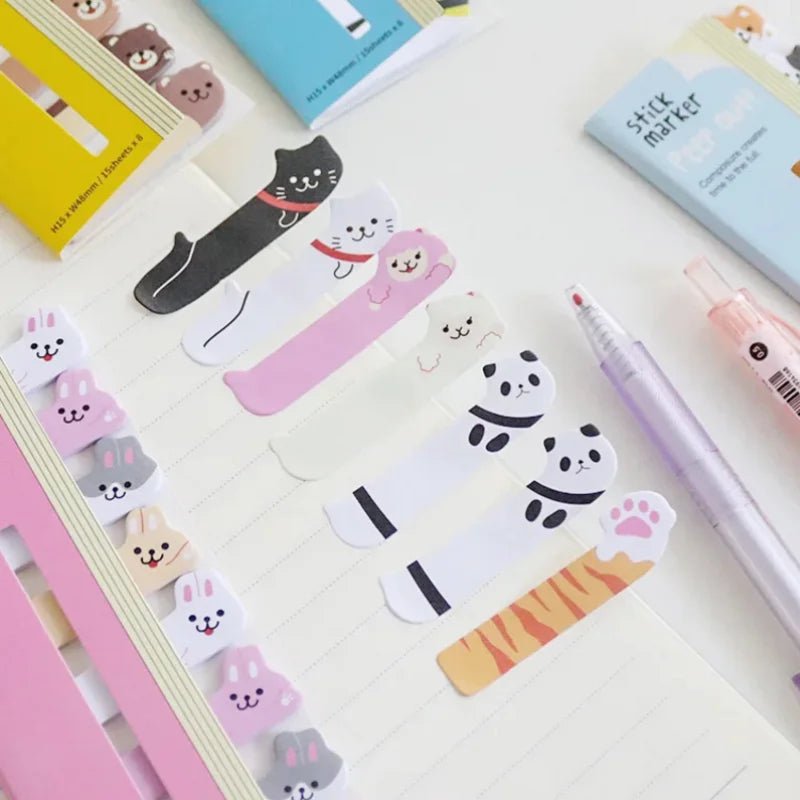 Cute Stationery Bookmark Sticky Note