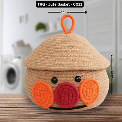 Handmade Baskets with Lids - Self Organizer/Storage basket