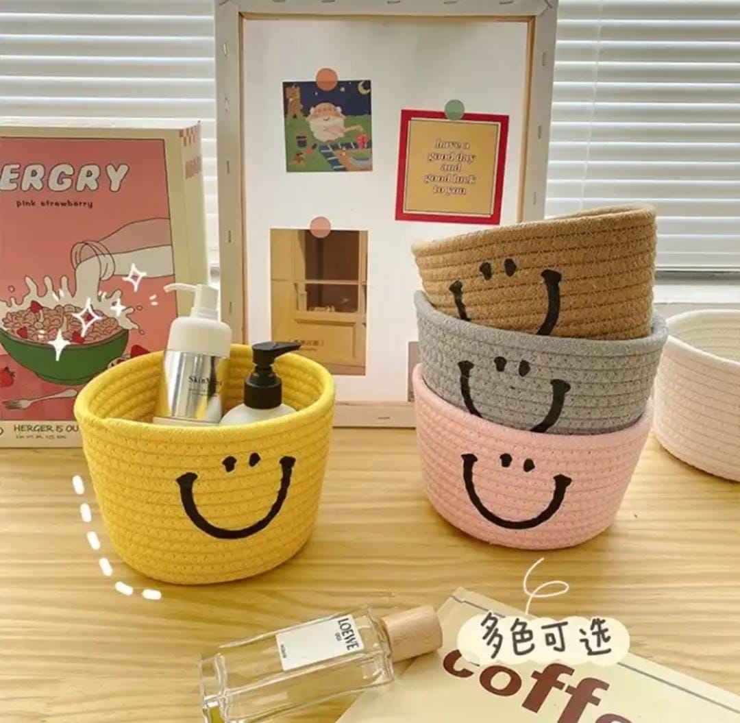 Handmade Cotton Thread Storage Bucket