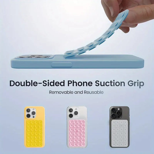 (Pack of 2) Universal Silicone Mobile Phone Holder with Suction Cup For iPhone and all Android Devices