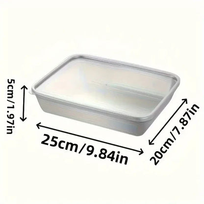 Non Stick Baking Pan Food Storage Box with Cover Pack of 2
