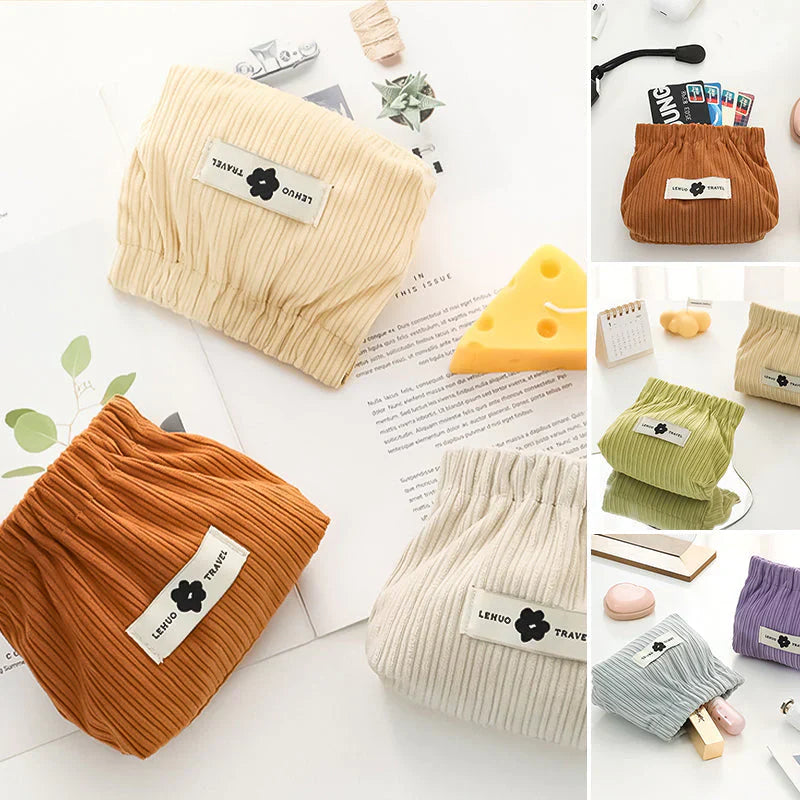 FlexiPouch™ - Elastic Corduroy Storage Pouch (Multi-Color)