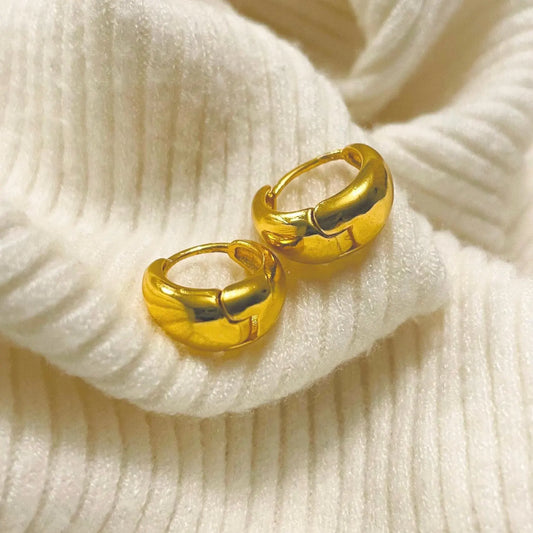 Gold-Plated Kaju Bali Earrings for Men