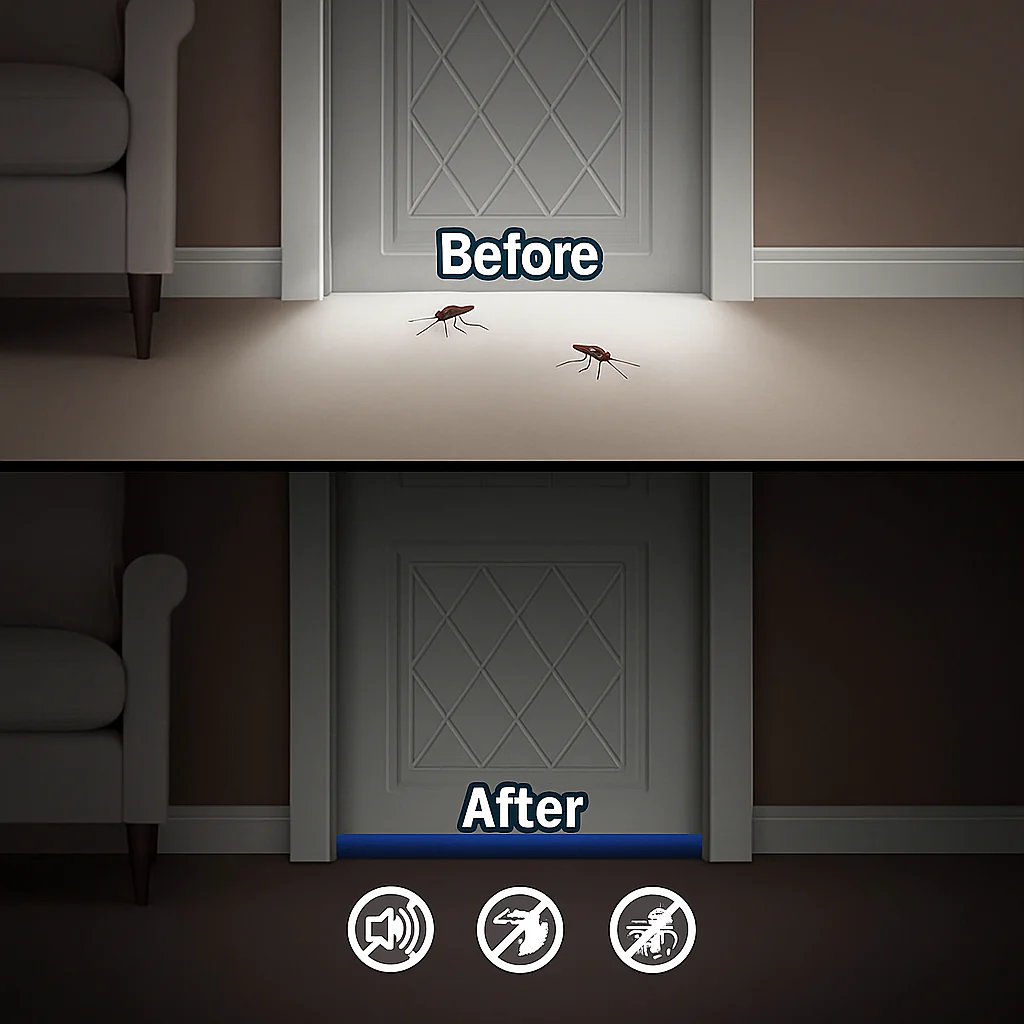 Door Gap Sealer | Pack of 2 (Two outlet Doors) | 39 Inches (Universal Door Size)