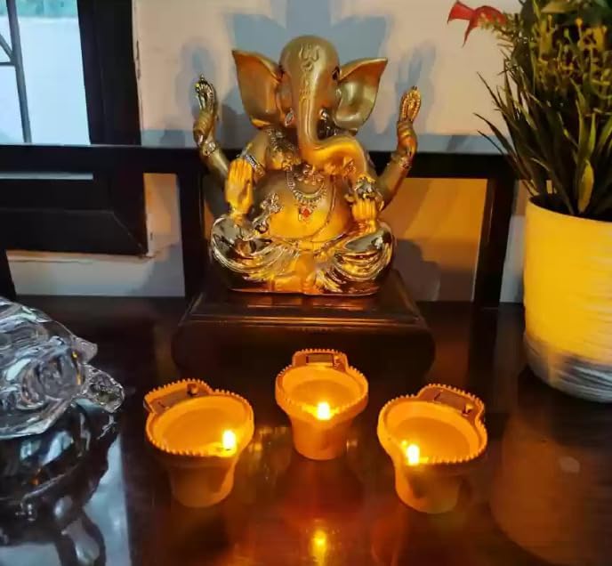 LED Light Water Sensor Diya (Free Water Sensing Shivling)